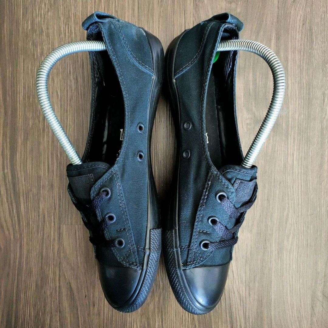 Converse All Star Chuck Taylor Ballet Lace Slip Women Black 7.5UK RM 60 Women s Fashion Footwear Sneakers on Carousell