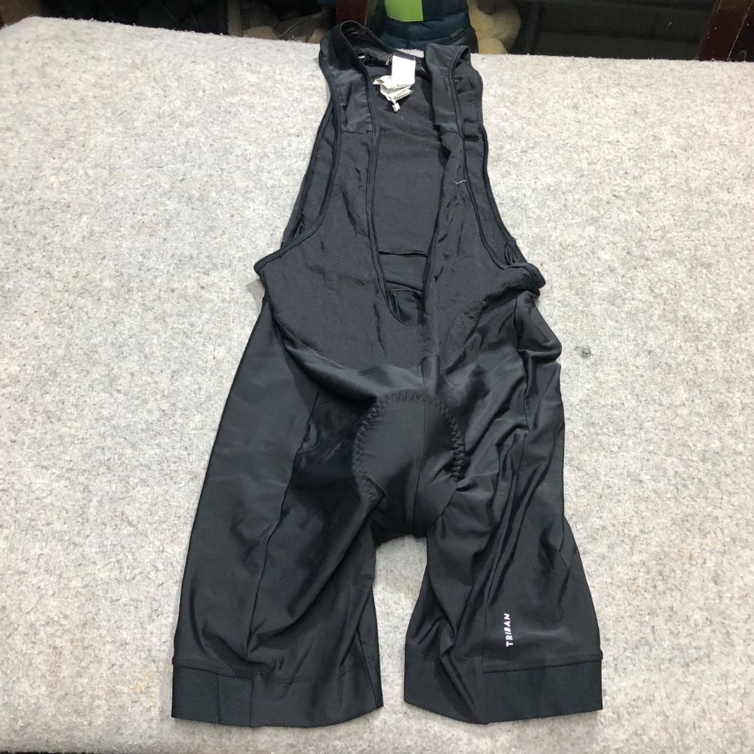 DECATHLON TRIBAN Bibshort Men RC100 Bib Shorts Black Cycling Biking Padded 44 3XL
