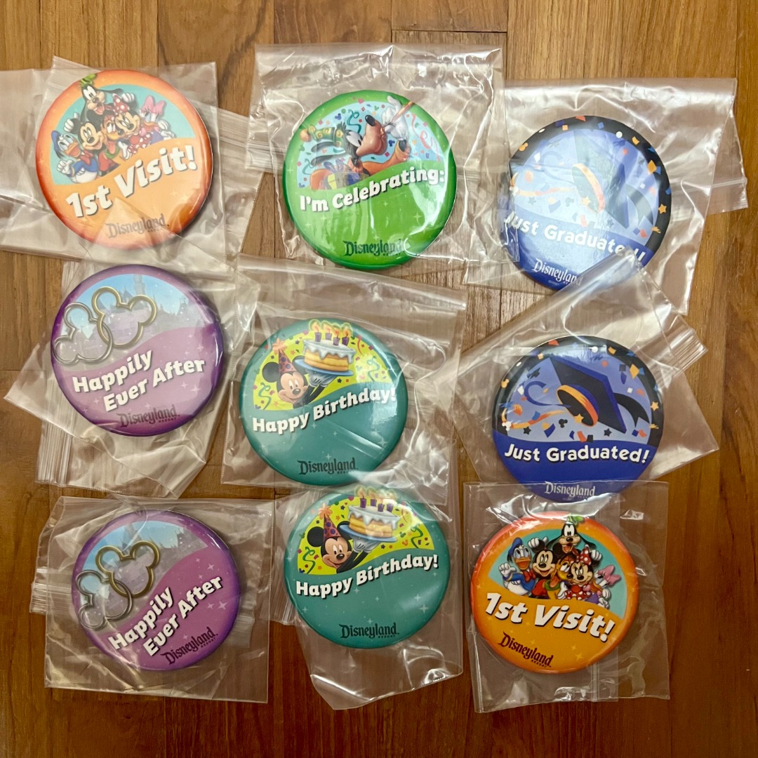 Disneyland California Anaheim Pins from Los Angeles LA - Disney 1st ...