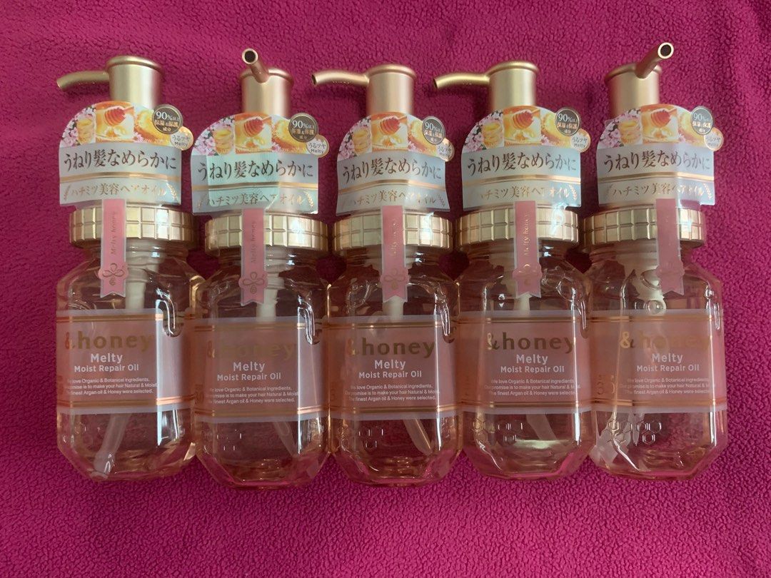 &Honey Hair Oil (Category: Hair) located in Malabon City. Submitted by vewonica (Listing ID 1312146899, Image 2). Description: available in Melty Moist Rich/Moist Repair Moist Shine Deep moist Ex damage repair .