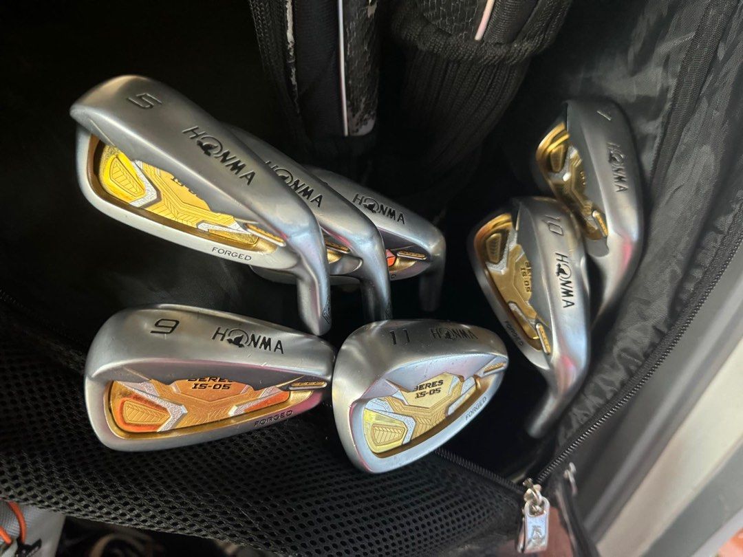 HONMA BERES 3 STAR IS-05 (Category: Golf) located in Makati City. Submitted by alj777 (Listing ID 1312258798, Image 3). Description: IS-05 Honma Beres 3star IRONS 5i-P Driver-3wood-5wood With honma Bag included Very mint condition Senior player.