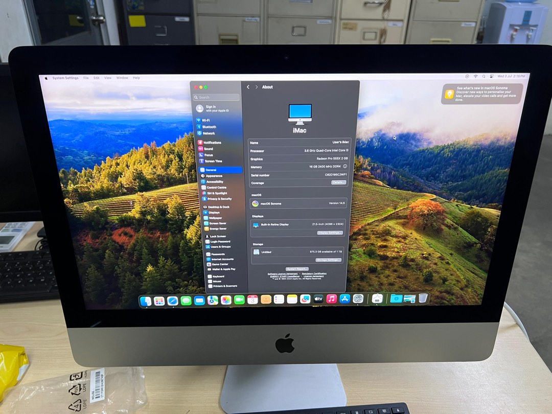 iMac デスクトップ 4K 21.5インチ iMac 4K 21.5インチ 2019 core i3 Apple iMac (Retina 4K, 21.5-inch