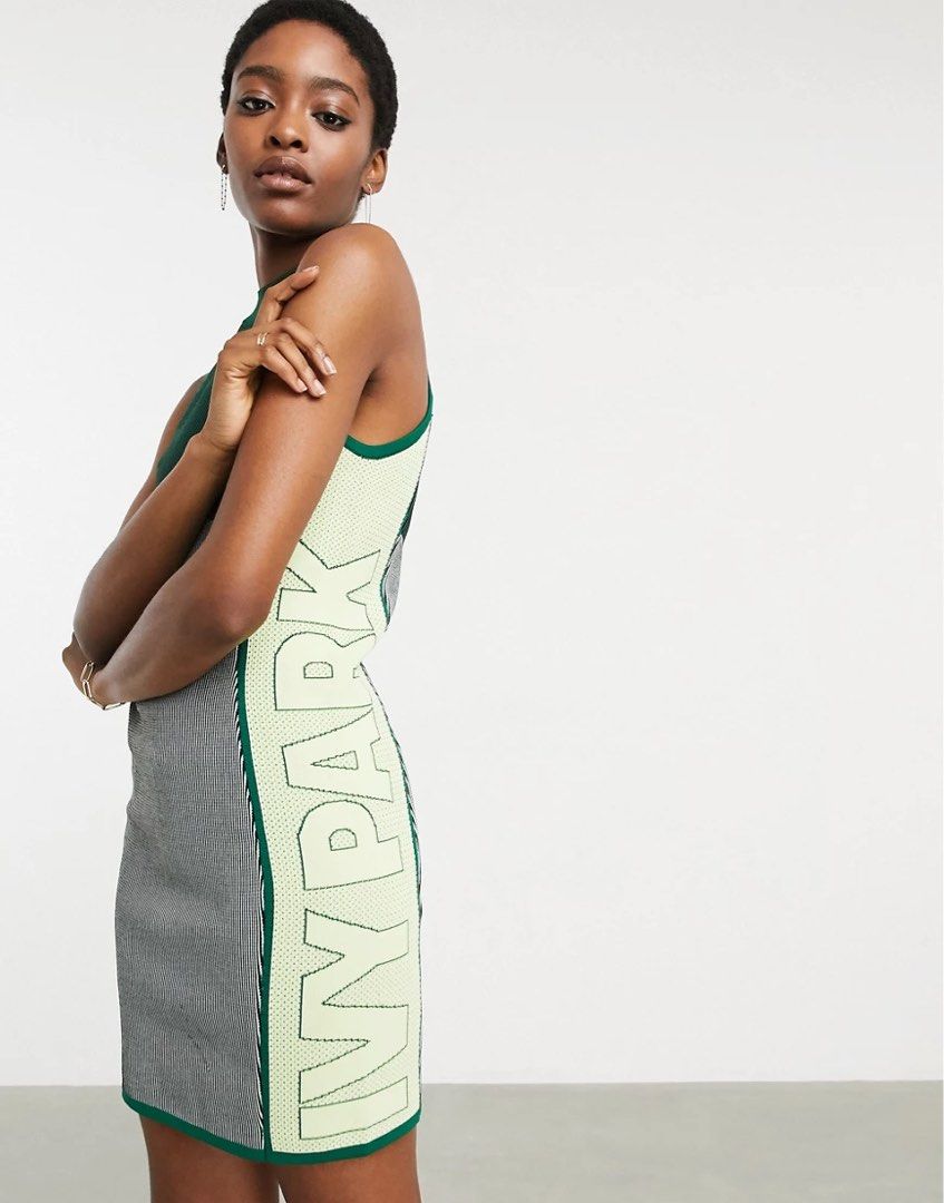 Ivy Park x Adidas Green Knit Dress Women s Fashion Dresses Sets Dresses on Carousell