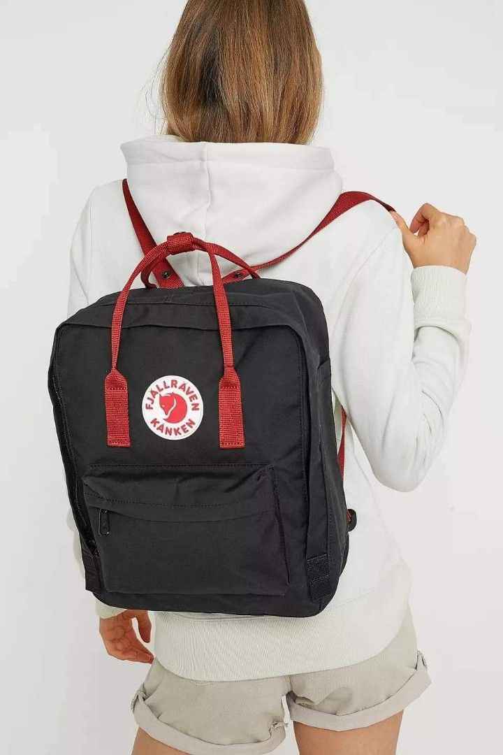 KANKEN FJALLRAVEN BACKPACK RED BLACK ORIGINAL Women s Fashion Bags Wallets Backpacks on Carousell