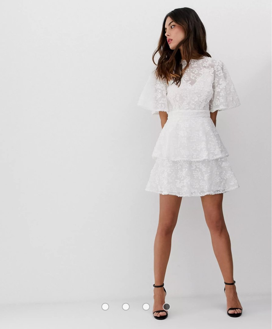Keepsake wild love ruffle mini dress clearance