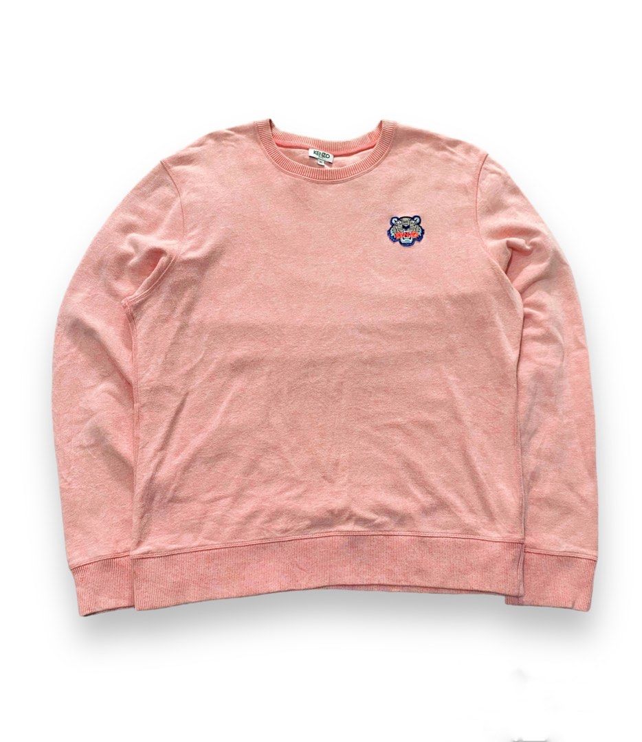 Kenzo Tiger small logo peach sweatshirt authentic original (not issey  miyake kapital yohji yamamoto rick owens helmut lang raf simons dior prada 