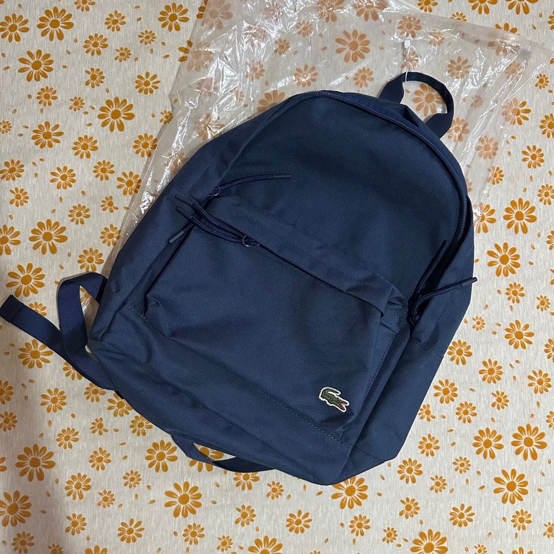 LACOSTE backpack (Category: Backpacks) located in Manila. Submitted by andreacap (Listing ID 1312193164, Image 1). Description: - Used but not abused - No issues - No inclusions (what you see is what you get) - Price nego (dm ur offer) RFS: Decluttering, stock .