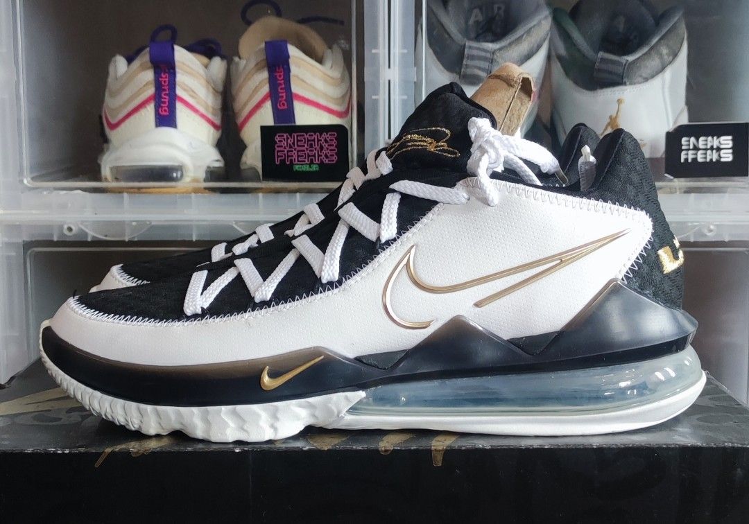 Nike lebron 17 gold sale