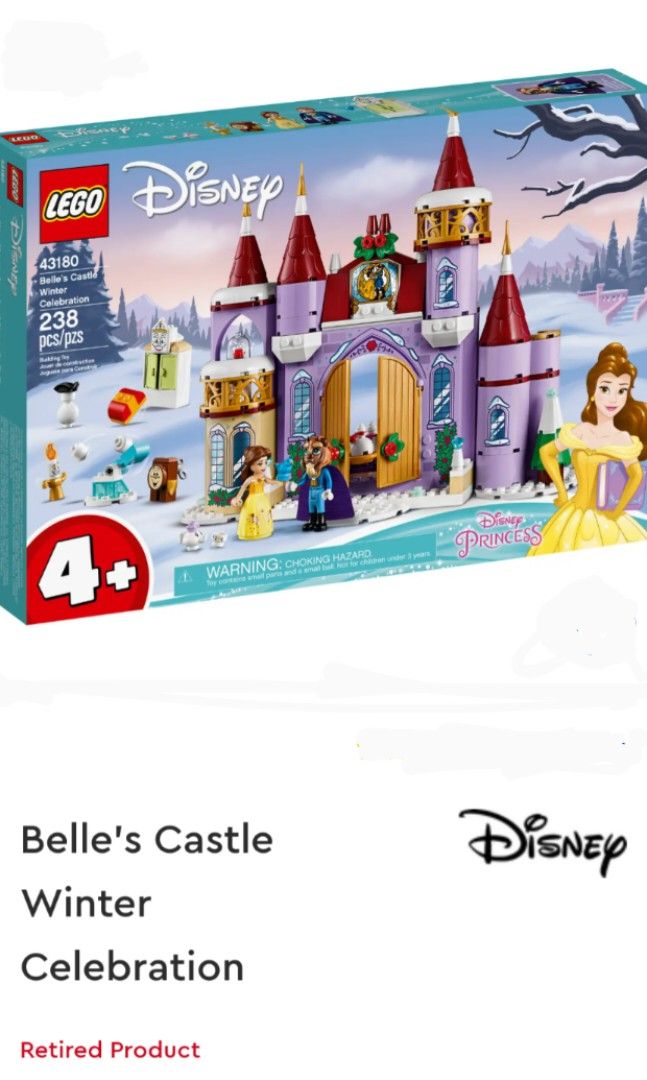 Lego 43180 Beauty and the Beast Belle Castle Winter Story Disney s Beauty and the Beast Disney Belle s Castle Winter Celebration Hobbies Toys Toys Games on Carousell