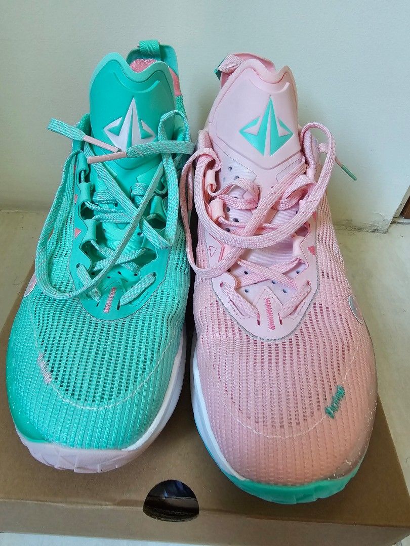 Li Ning Jimmy Butler JB 2 Miami Vice Pink and Green Mismatch Basketball Sneakers