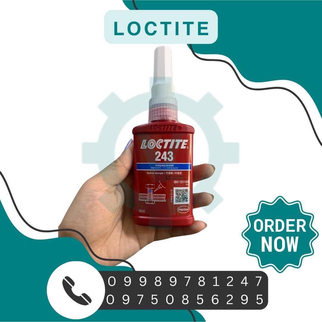 Loctite 243 (Category: Construction & Building Materials) located in Manila. Submitted by ericavesta (Listing ID 1312193260, Image 1). Description: For inquiry, please direct message us here on facebook or call us at: 📞09989781247 📞09426096021 📞09750856295 ORDER NOW 🤩 We are DTI and BIR Registered ✅ We ship nationwide 🚚 We are accepting Cash, GCash, Bank Transfer, Debit and Credit Card payments. Thank you for your unending support to Vesta C