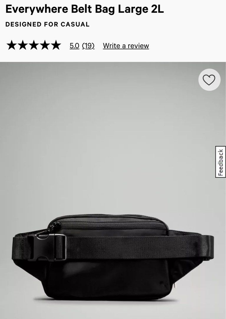Lululemon Everywhere Belt Bag 2L Women s Fashion Bags Wallets Cross body Bags on Carousell