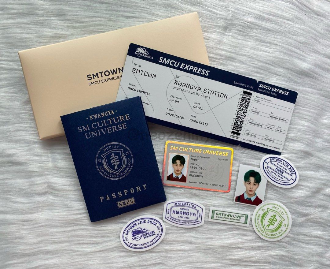 NCT 127 MARK SMCU PASSPORT SET, Hobbies & Toys, Collectibles 