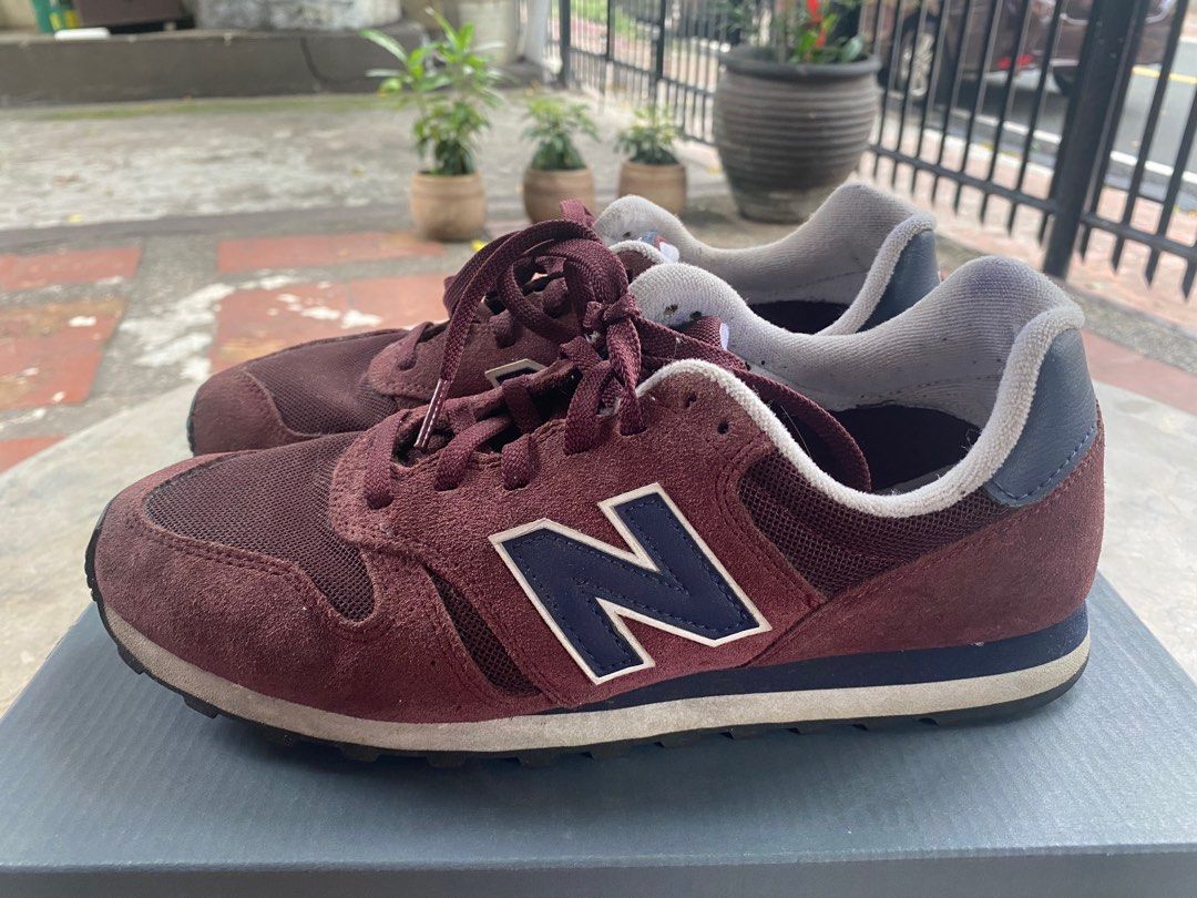 New balance 373 maroon hot sale