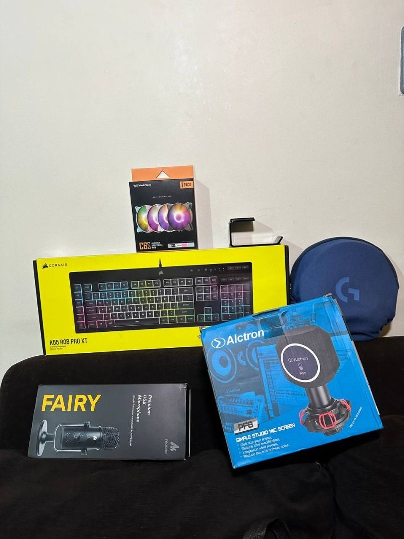 PC PERIPHERAL BUNDLE (Mic + Keyboard + Headset++), Computers & Tech ...