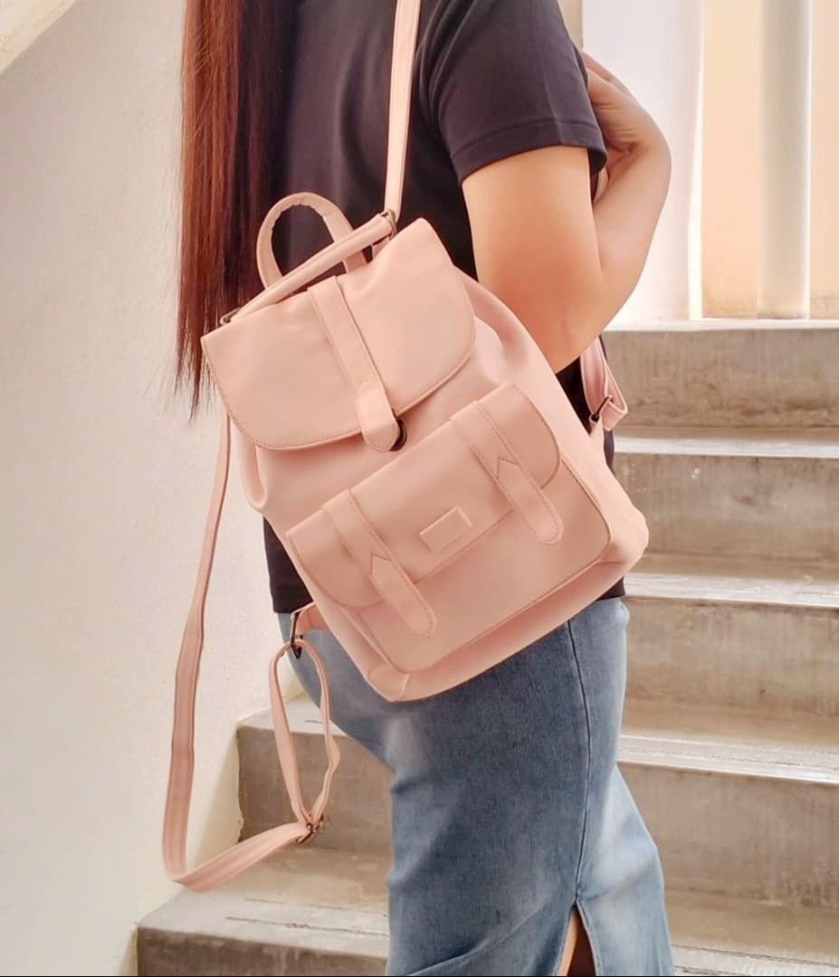 Pink Backpack for Ladies Women s Fashion Bags Wallets Backpacks on Carousell