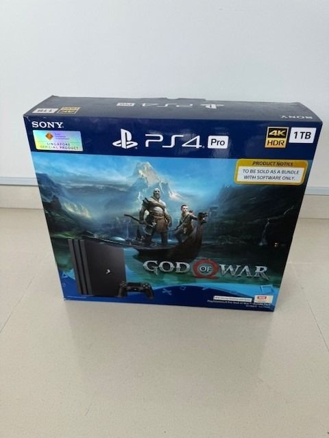 Playstation Pro 1TB God of War Bundle, Video Gaming, Video Game