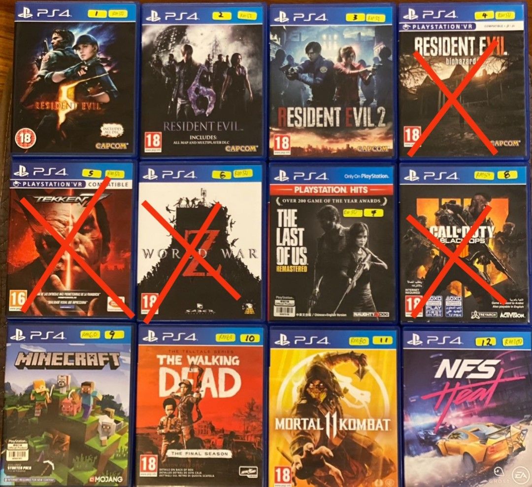 PS4 used games for sale for