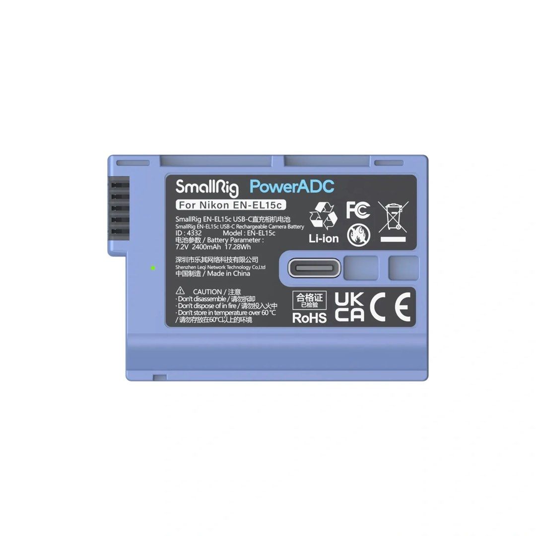 SmallRig EN-EL15c USB-C Rechargeable Camera Battery 4332,496662863065764226112