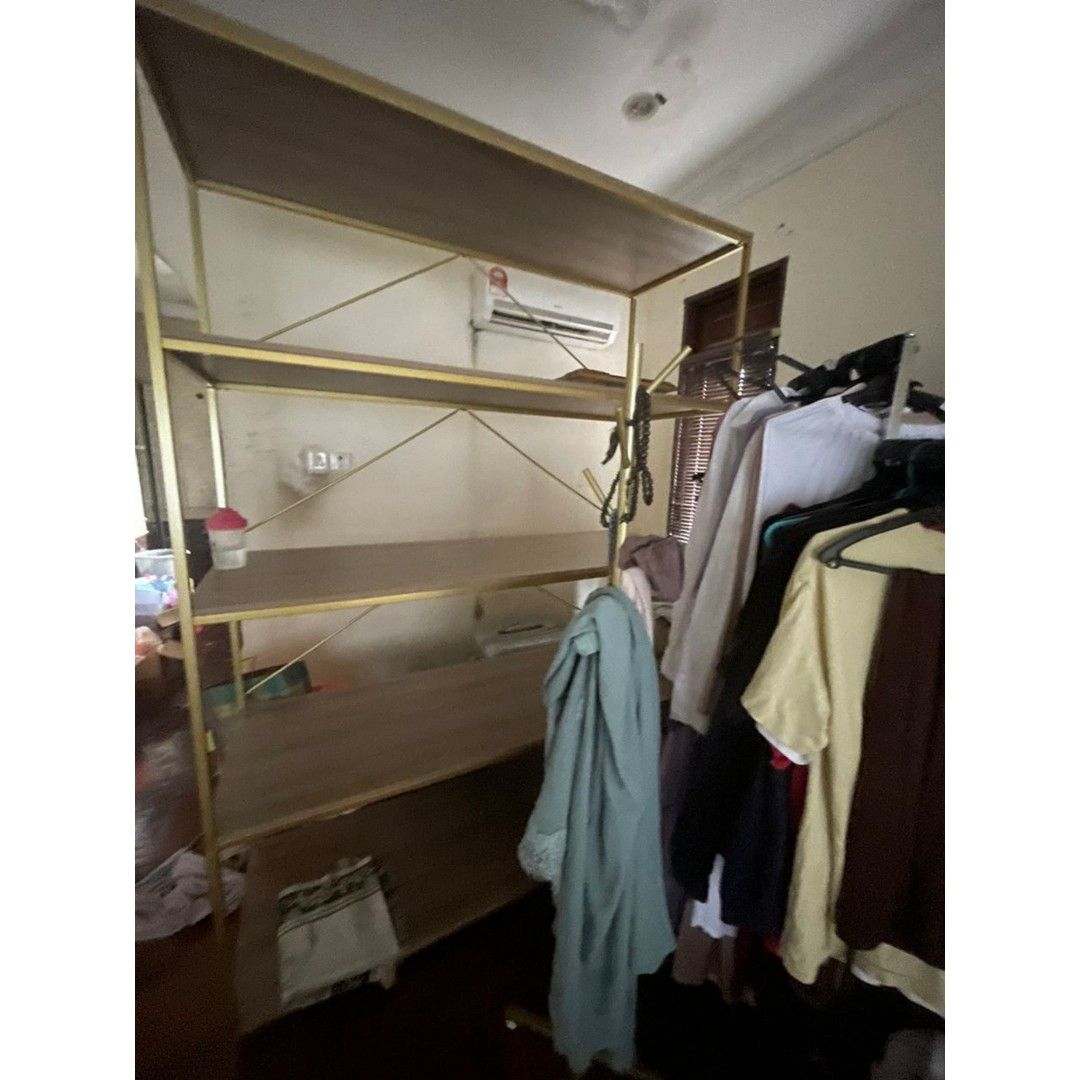 Ssf Gold rack, Furniture & Home Living, Furniture, Shelves, Cabinets ...