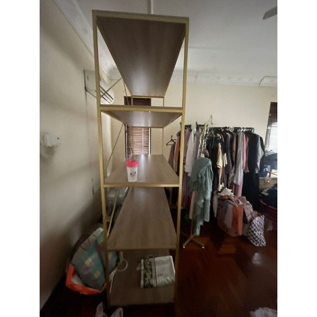 Ssf Gold rack, Furniture & Home Living, Furniture, Shelves, Cabinets ...