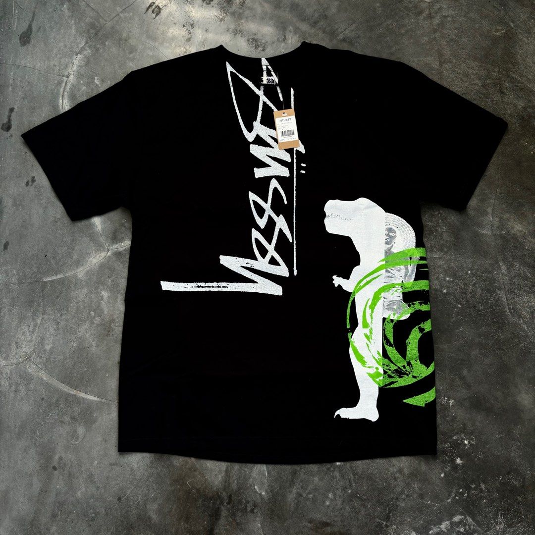 Stussy David Carson, Fesyen Pria, Pakaian , Atasan di Carousell
