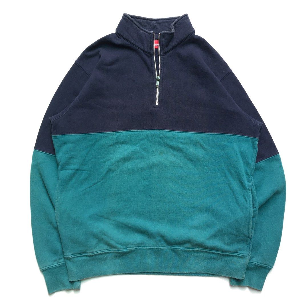 Supreme 2 tone half zip store
