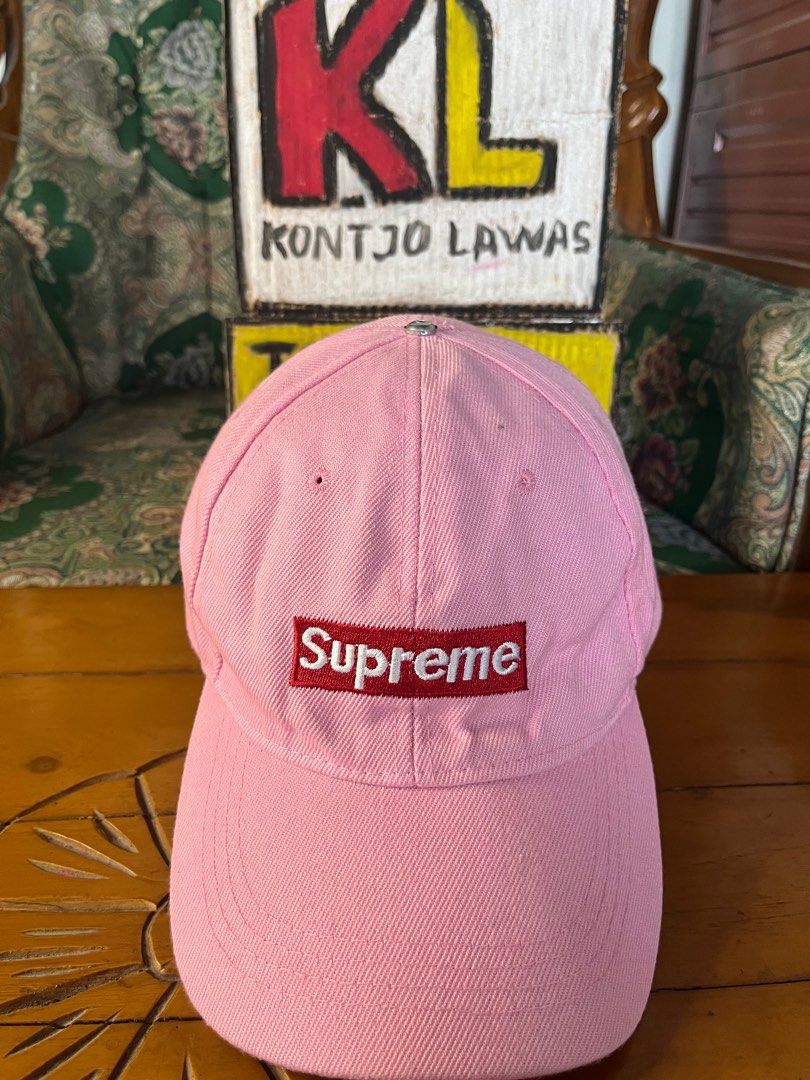 Topi supreme pink on sale