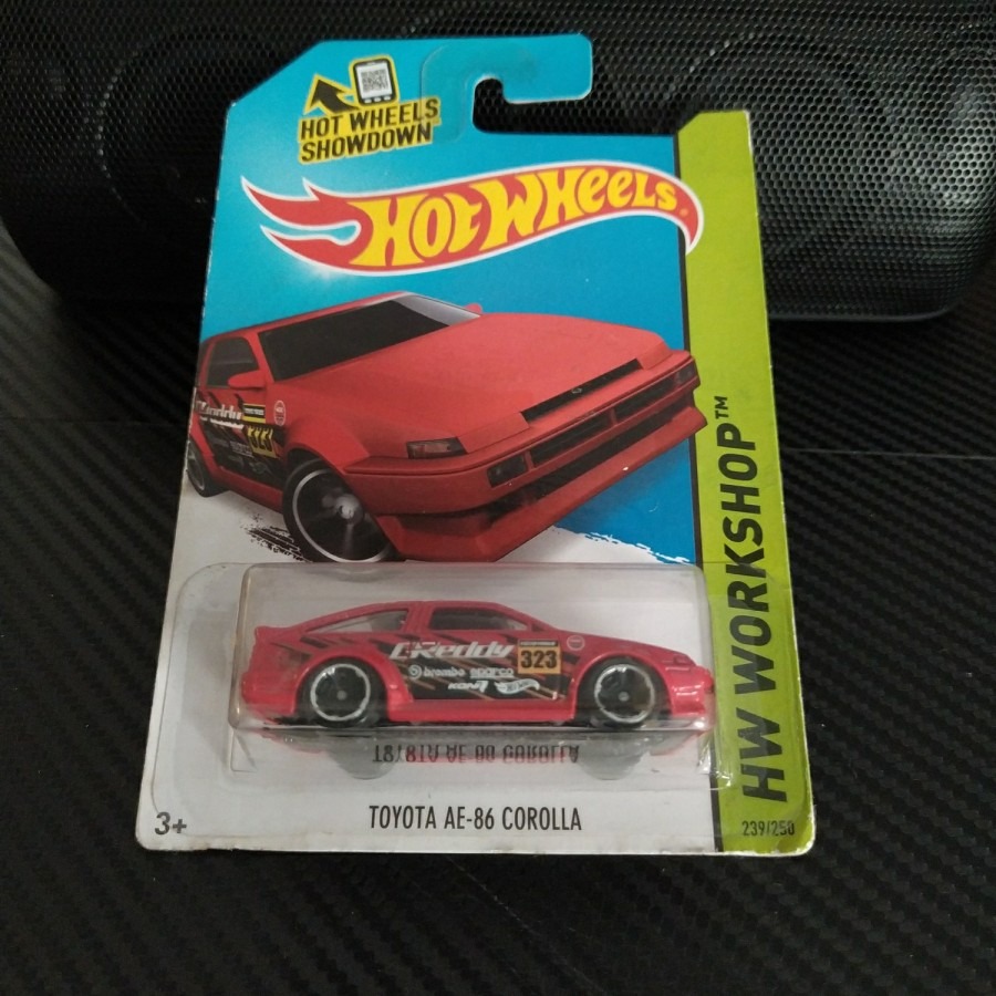 toyota ae86 corolla ae-86 jdm red hot wheels hotwheels hw workshop ...