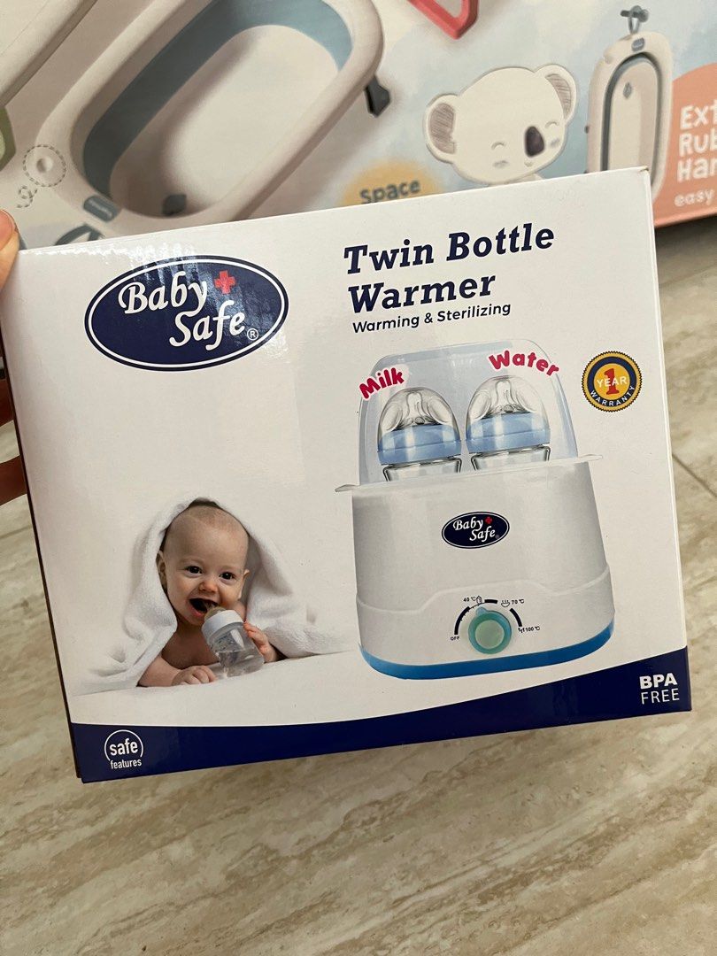 Twin bottle warmer babysafe Bayi Anak Perawatan Makanan Anak di Carousell