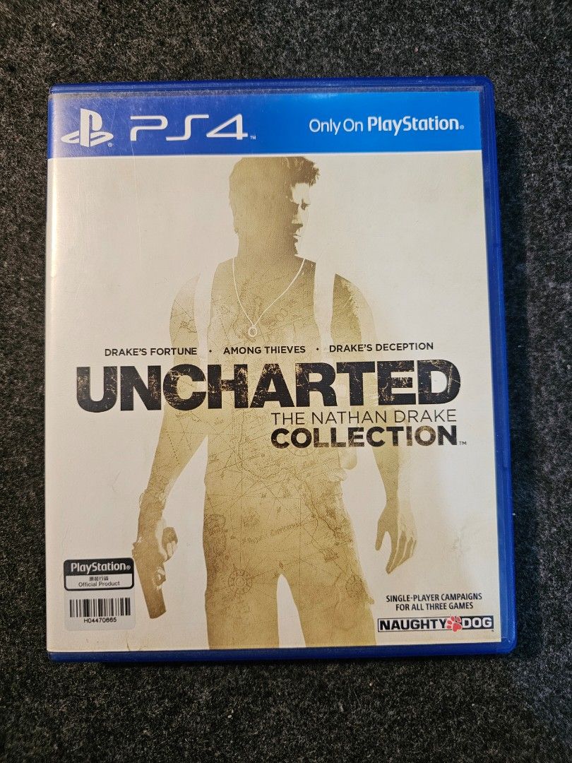 Uncharted: The Nathan Drake Collection for PS4 (Category: PlayStation) located in Paranaque City. Submitted by john020497 (Listing ID 1312264376, Image 1). Description: Slightly used. Tested and working. Parañaque area. Delivery via Lalamove/Grab..