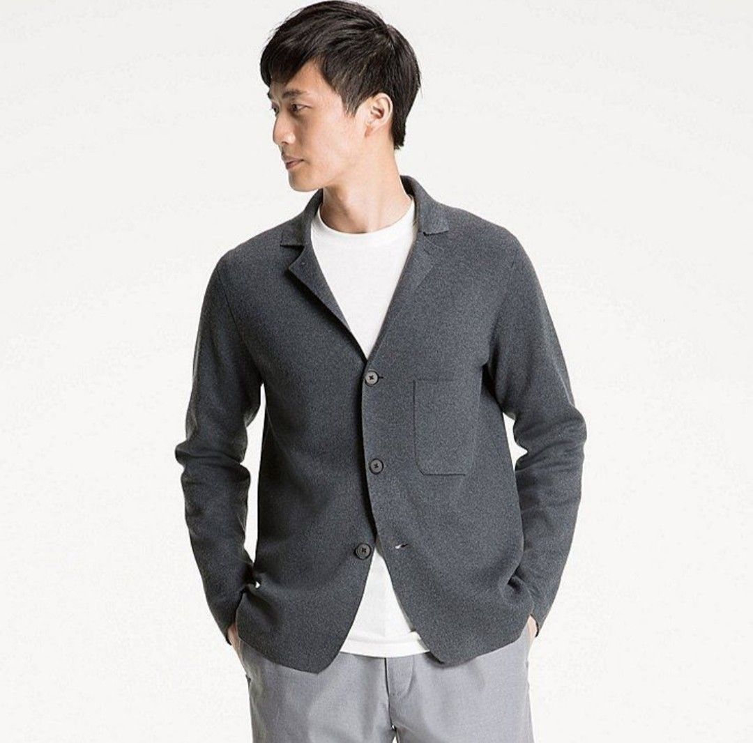 Men stretch milano ribbed jacket 2025