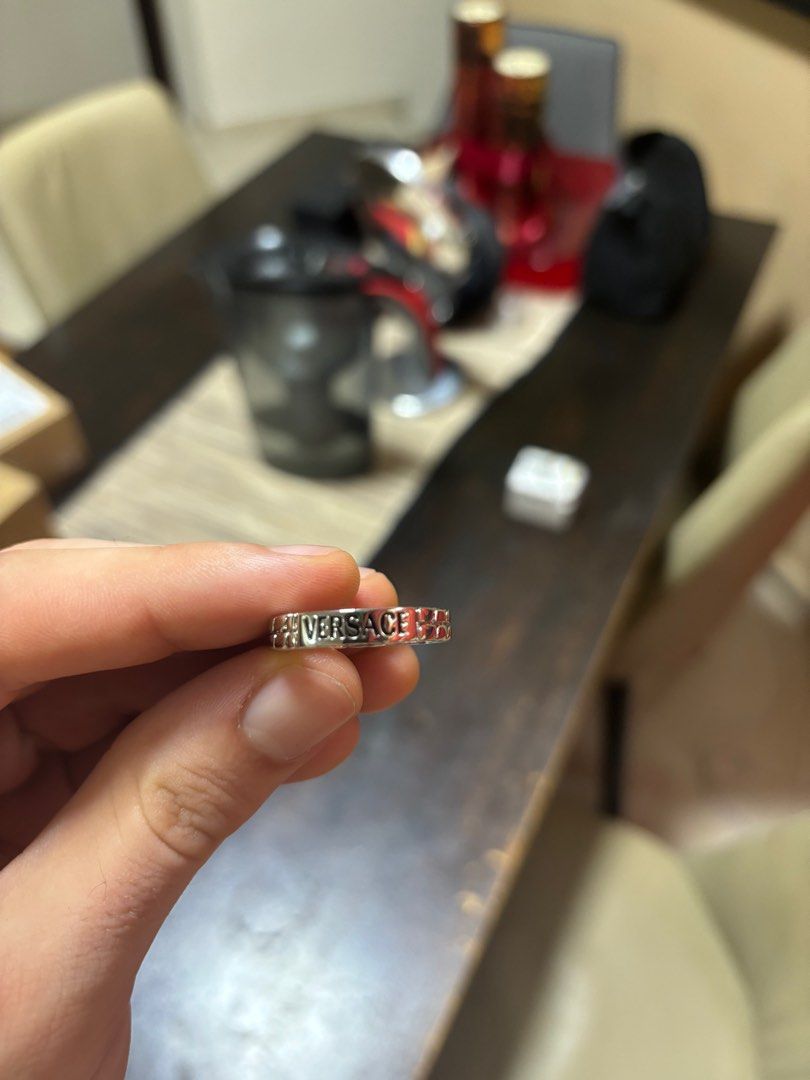 Versace ring on hand new arrivals