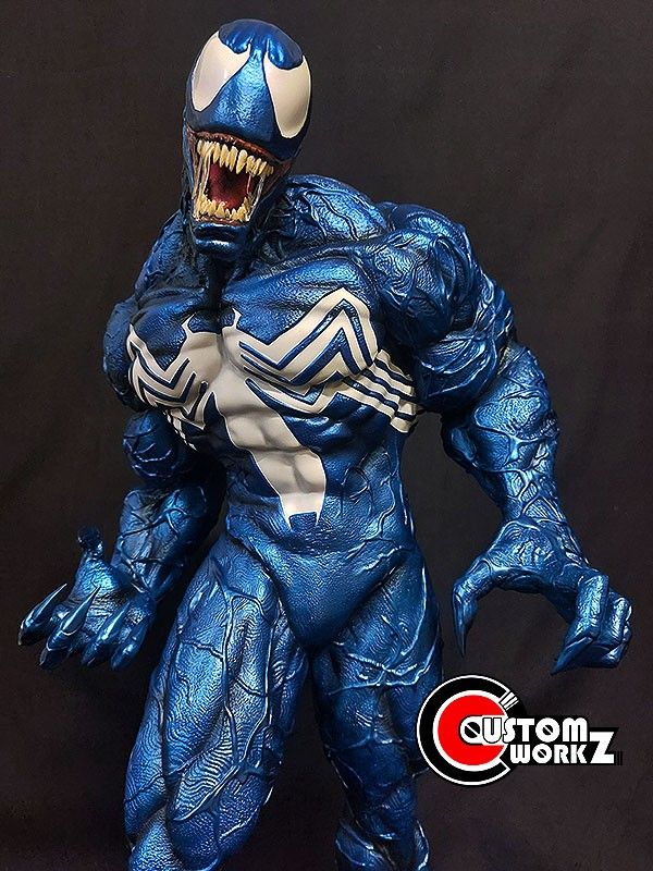 Wolfpax 1/4 Custom Venom Statue Painting, Hobbies & Toys, Toys