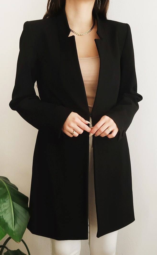 Collar Zara Inverted Lapel Frock Coat Frock Coat Zara Lapel Collar - Main Image