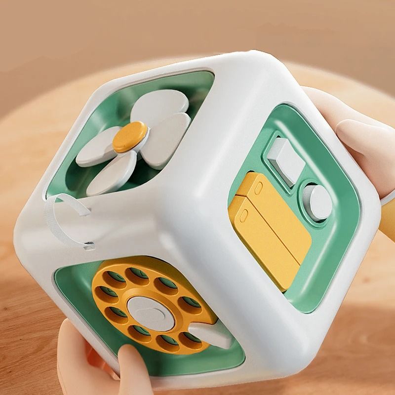 1pcs 6 in 1 Montessori Educational Toys Sensory Busy Board Baby Practice Skills Drawer Cube Fidget Educational Toys for Girl Boy Carousell