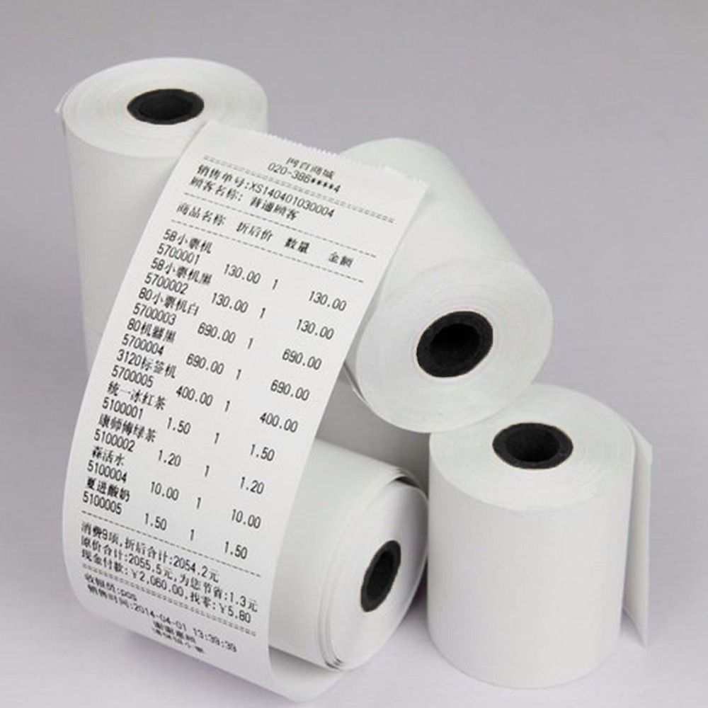 54*40 Core Type Thermal POS Paper For Coffee and Milktea Shops ...