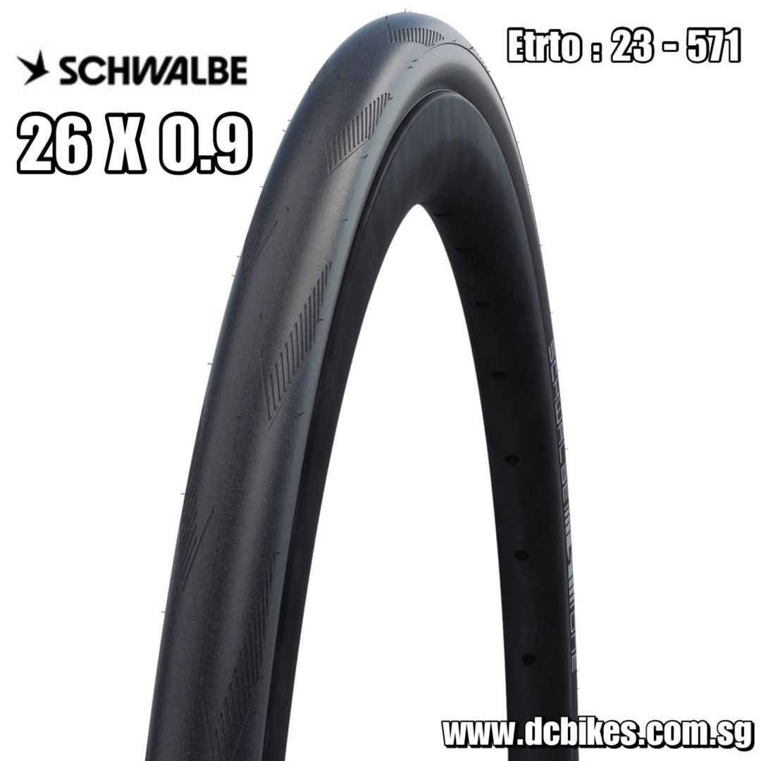 Schwalbe 26 X 0.9 Performance One Addix Race Guard Black Allround Road Bike Bicycle Tyre SPECIAL SIZE Etrto 23 571 Dcbikes