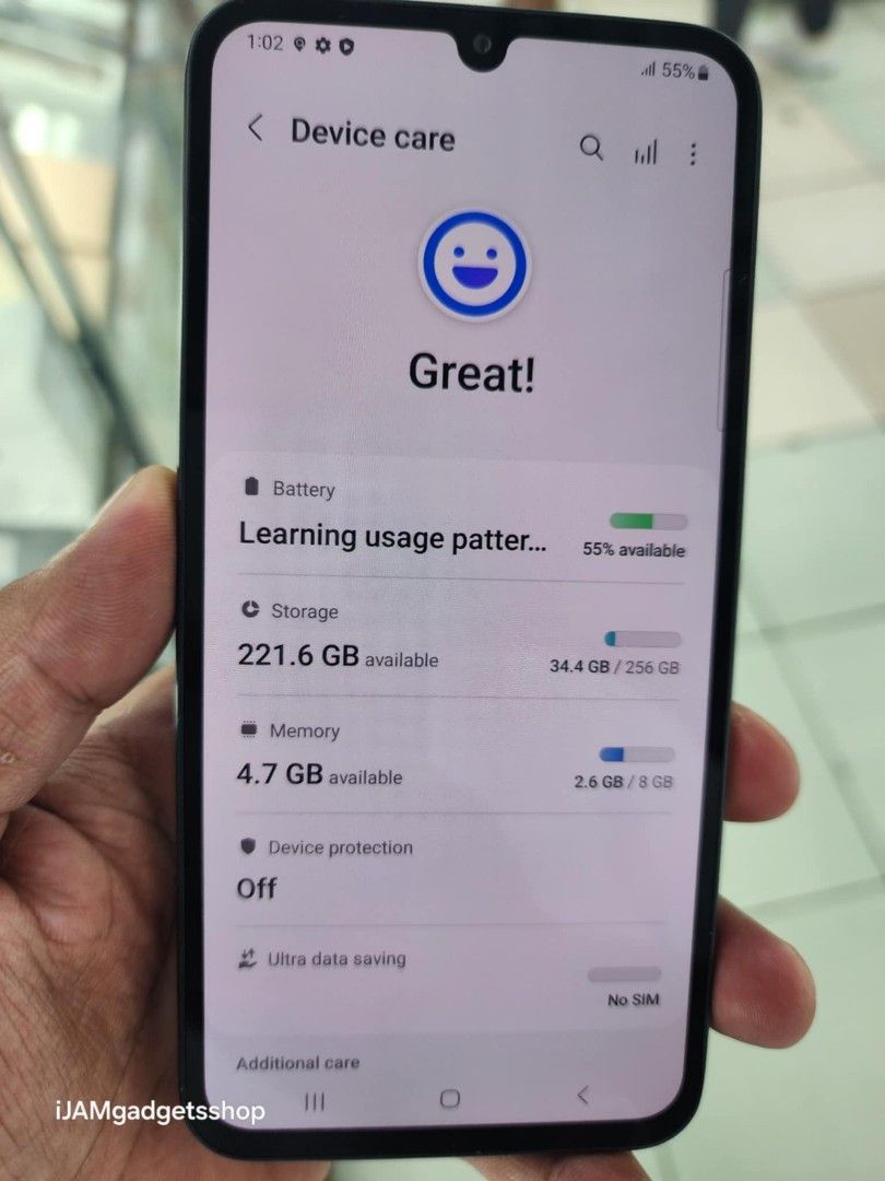 A34 5g 256gb 2ndhand (Category: Samsung) located in Pasig City. Submitted by ijamgadgets (Listing ID 1317225828, Image 3). Description: samsung A34 5g 2ndhand good as new 256gb we do cod and same day delivery can pick up in our store in greenhills.