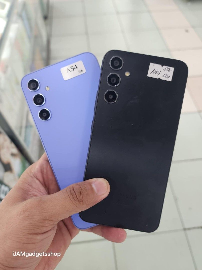A34 5g 256gb 2ndhand (Category: Samsung) located in Pasig City. Submitted by ijamgadgets (Listing ID 1317225828, Image 1). Description: samsung A34 5g 2ndhand good as new 256gb we do cod and same day delivery can pick up in our store in greenhills.
