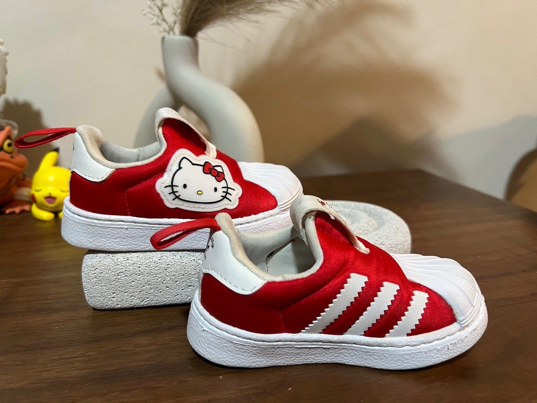 Adidas Hello Kitty Superstar 360 Toddler Shoe, Babies & Kids, Babies & Kids  Fashion on Carousell