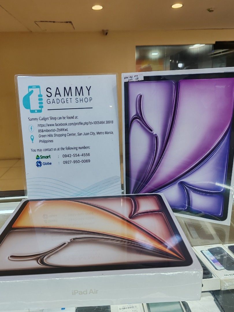 Air 6 "13 128 Wifi (Category: iPad) located in Quezon City. Submitted by ronalynac40976 (Listing ID 1317227353, Image 1). Description: Ipad Air 6 "13 128 Brandnew/Wifi Unitsealed warranty 1 year Pick up store in greenhills shopping center/COD in metro Manila (Plus shipping fee) ✅We accept swap/trade in ✅We accept credit card/ggives+% 📍dm or call for fast transaction 📞09279500069/09425544556 ✅Store located @ 2nd floor greenhills Centermall build