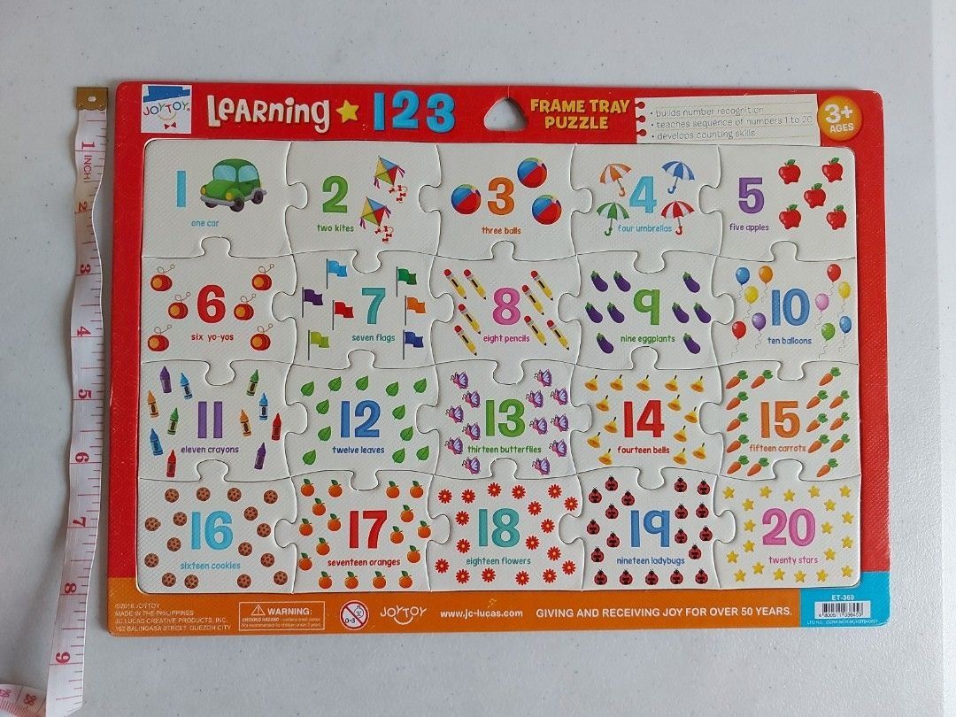 Alphabet and number puzzles preloved joytoy hobbies toys toys