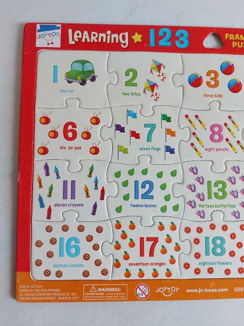 Alphabet and number puzzles preloved joytoy hobbies toys toys