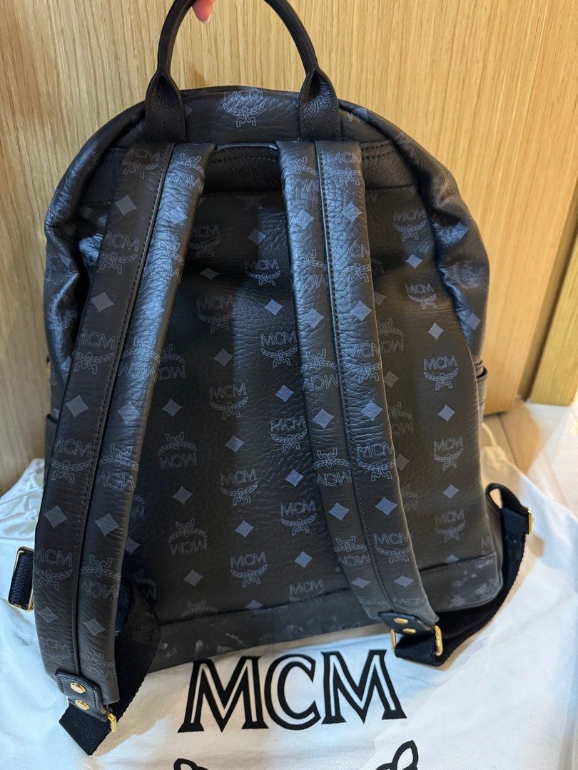 Fake black mcm backpack 2025