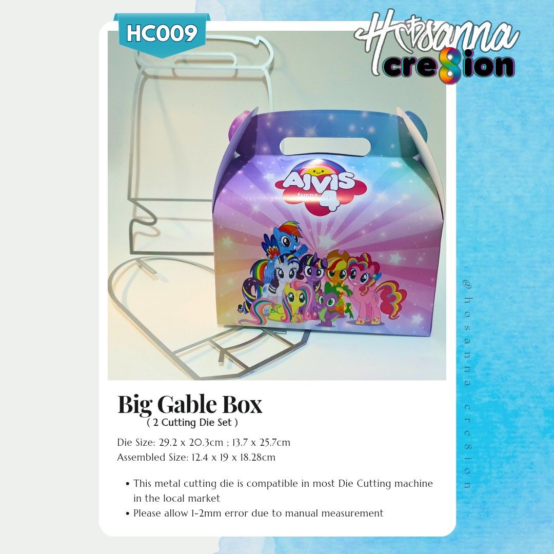 Big Gable Box Metal Cutting Dies (Category: Craft Supplies & Tools) located in Manila. Submitted by gabbiescrafthouse (Listing ID 1317348255, Image 1). Description: .