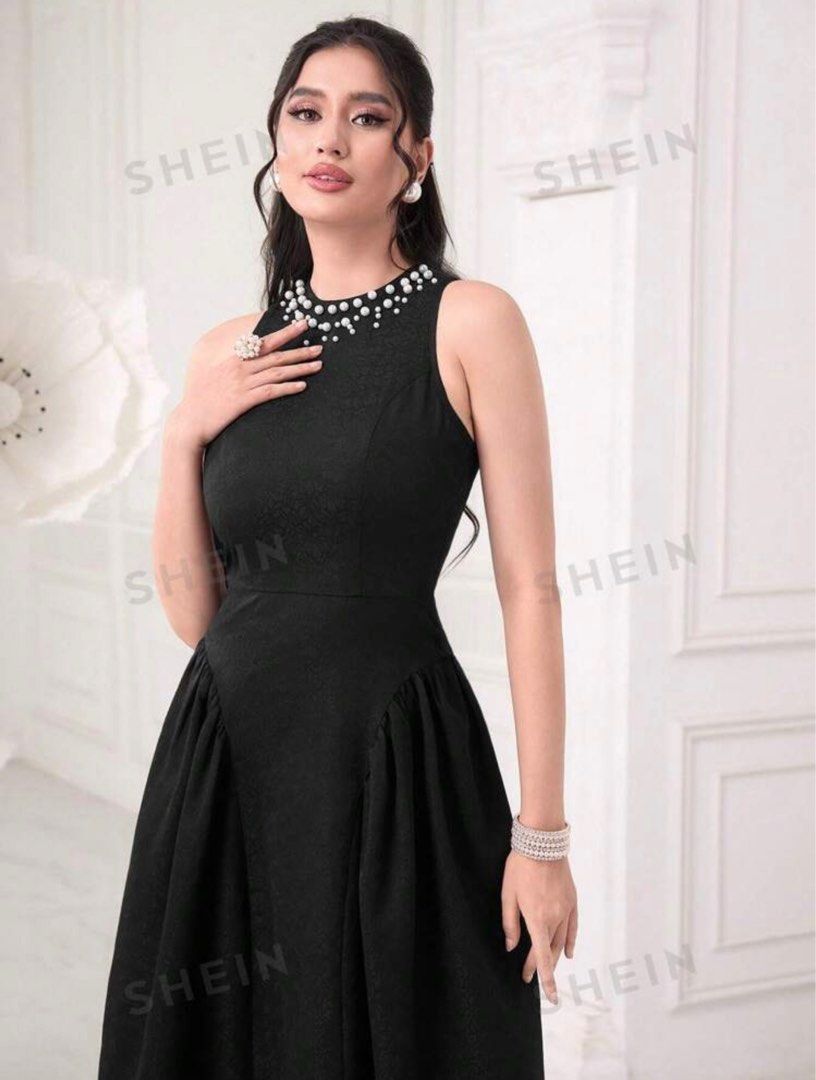 Formal black dress for debut party shop