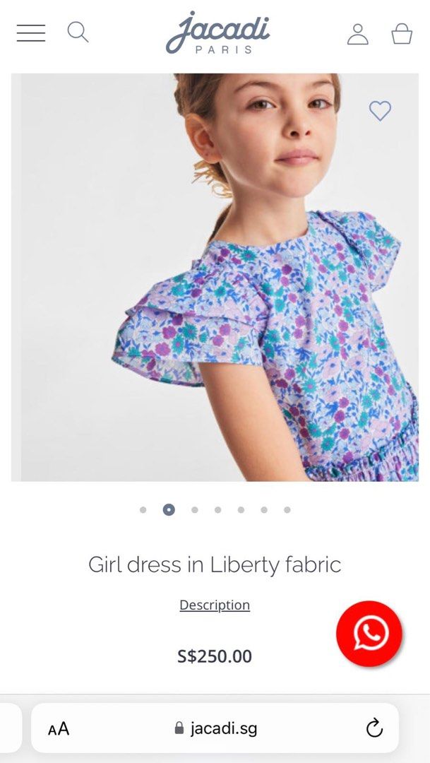 Jacadi liberty print dress shop