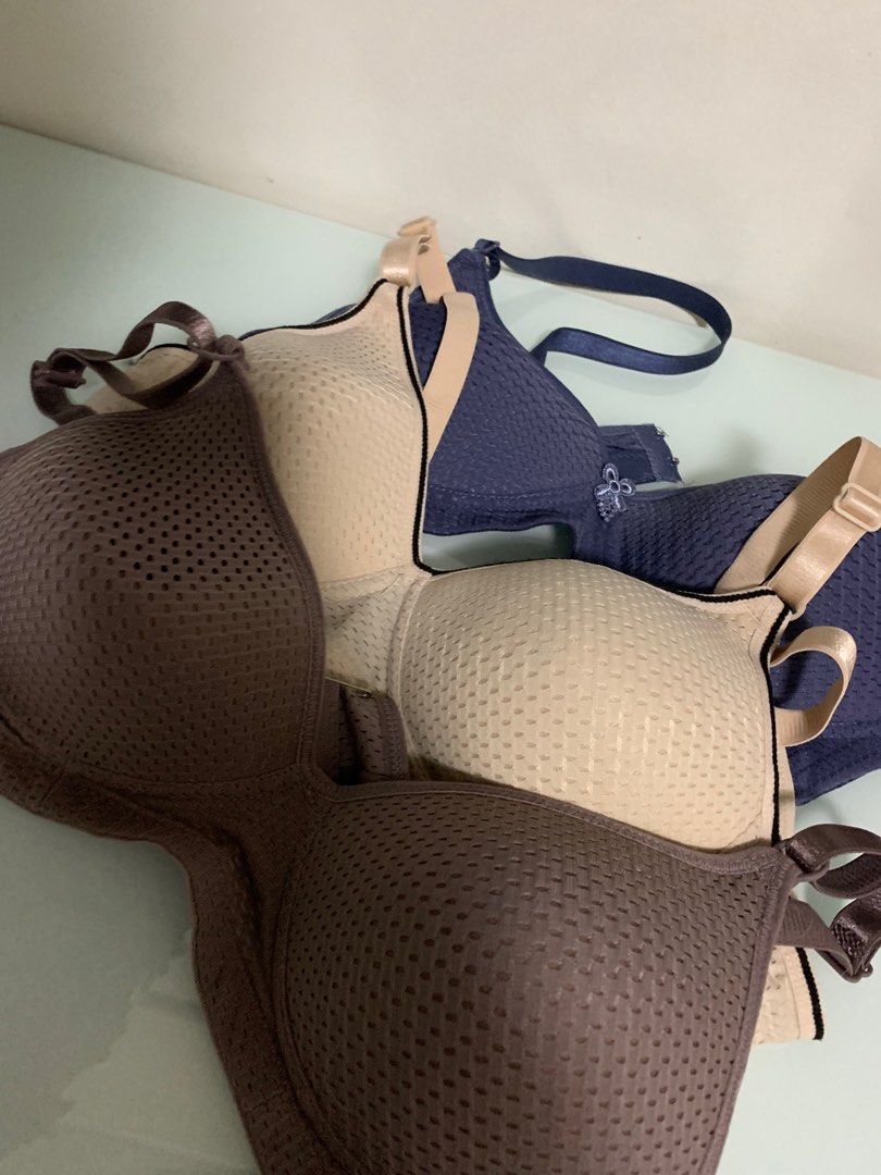 Bra Set 3pcs (Category: Undergarments & Loungewear) located in Manila. Submitted by declutteringdani (Listing ID 1317328380, Image 3). Description: Used this only once each. Don’t use bras anymore. Size 42/95 on the tag I’m a 36B and it fits just fine Price is slightly negotiable Rfs:decluttering Loc:feu diliman.