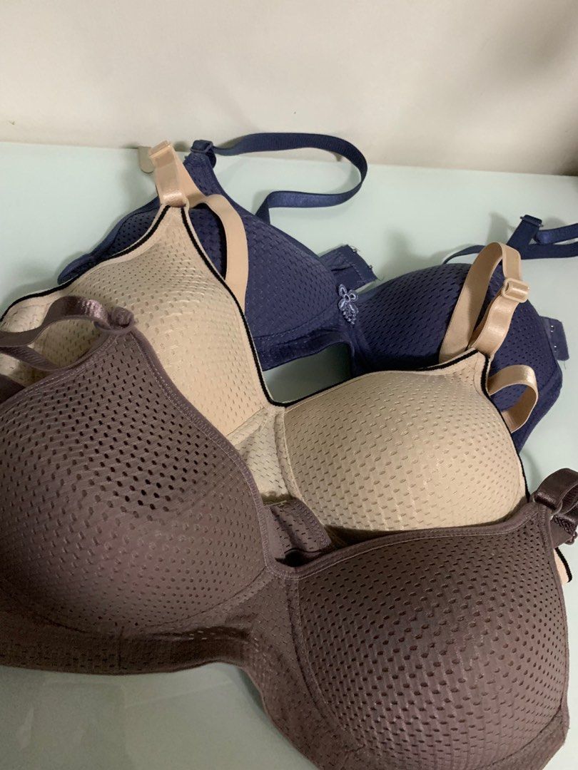 Bra Set 3pcs (Category: Undergarments & Loungewear) located in Manila. Submitted by declutteringdani (Listing ID 1317328380, Image 1). Description: Used this only once each. Don’t use bras anymore. Size 42/95 on the tag I’m a 36B and it fits just fine Price is slightly negotiable Rfs:decluttering Loc:feu diliman.